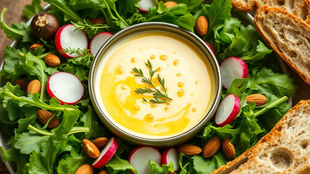 garlic dressing serving suggestions