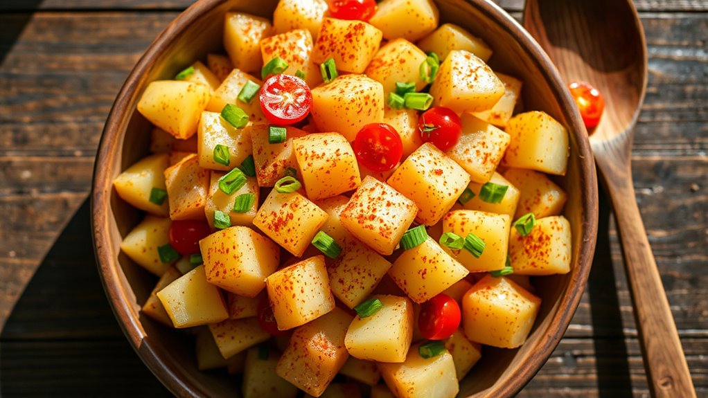 gather ingredients for potato salad
