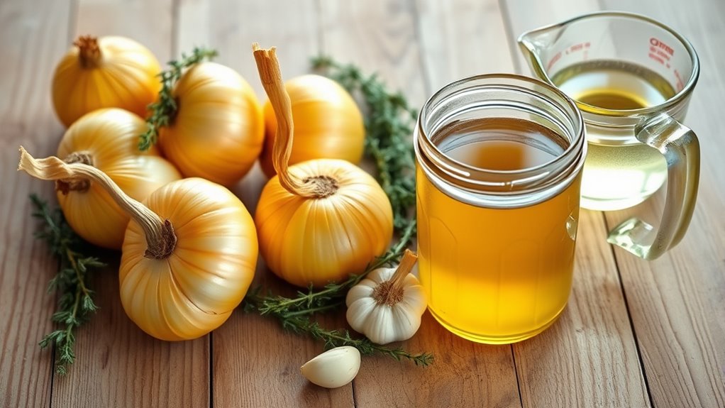 gather ingredients for soup