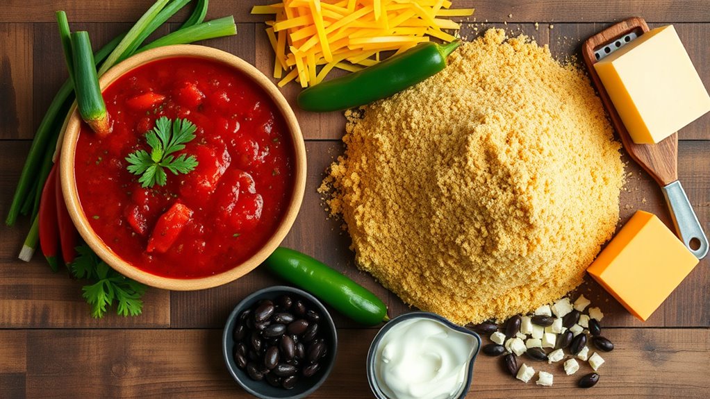 gather ingredients for tamale