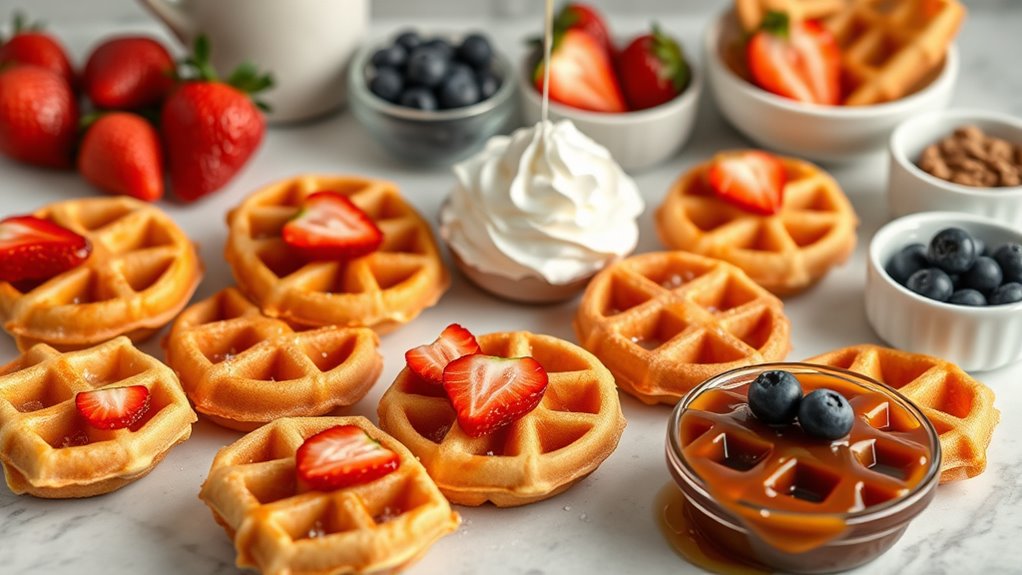gather ingredients for waffles