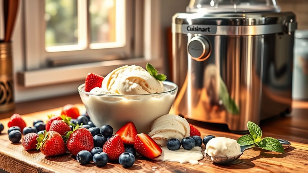 gentle controlled ice cream preparation