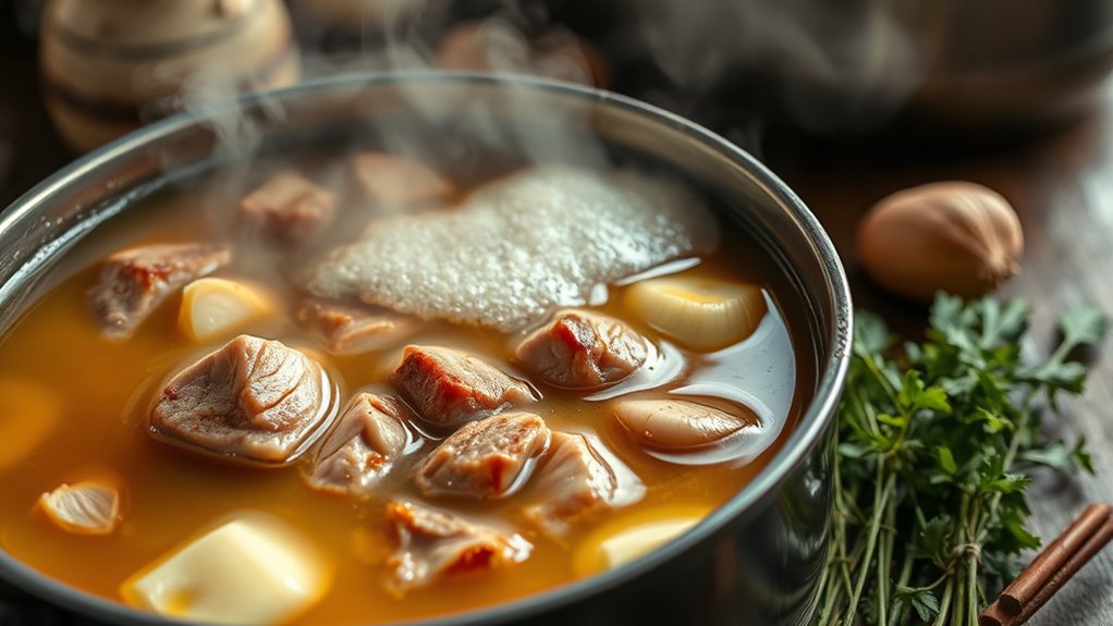 gentle simmer for flavor