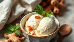 ginger flavored frozen dessert recipe