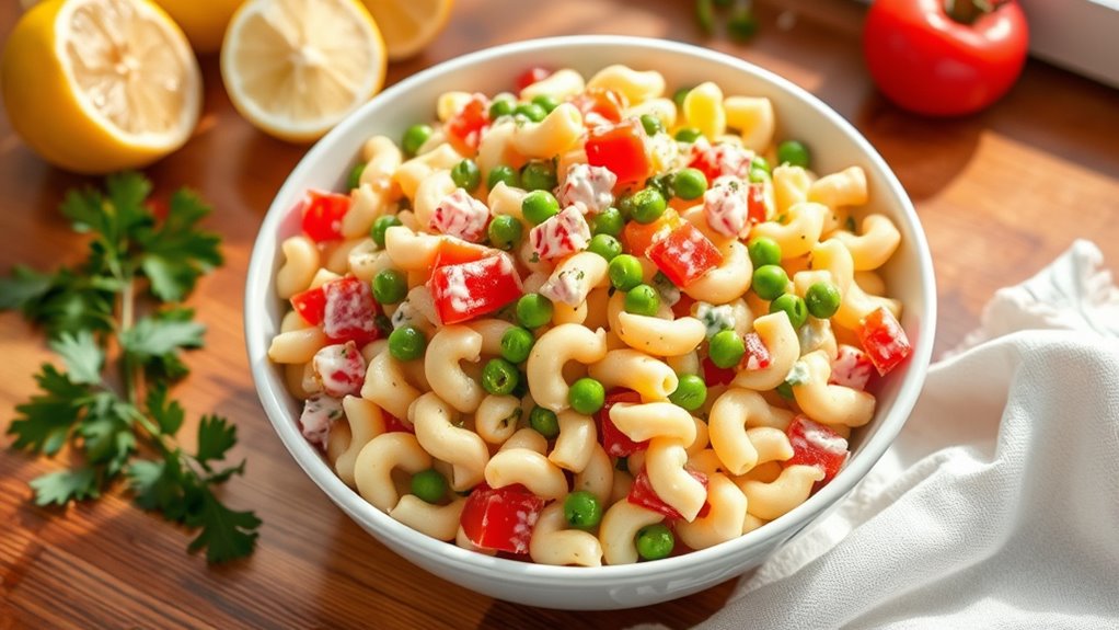 gluten free macaroni salad preparation