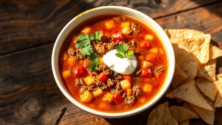ground beef santa fe soup
