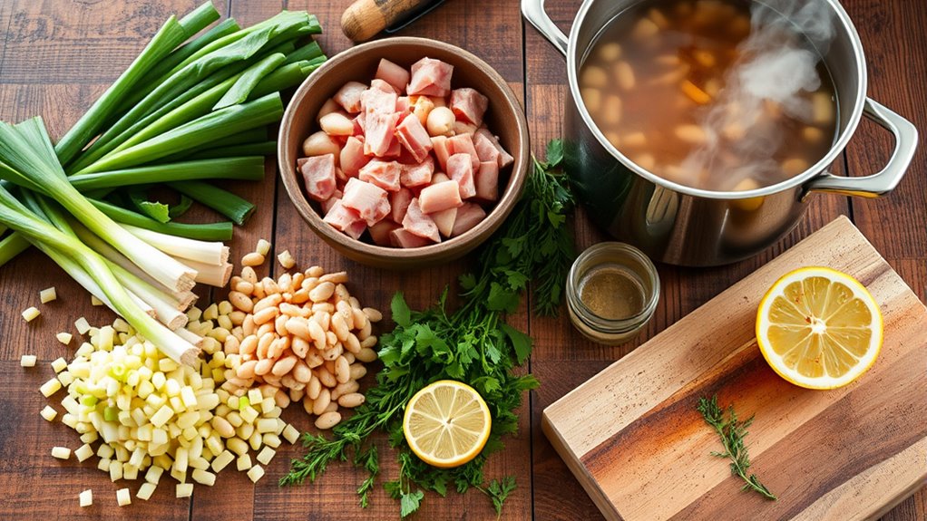 ham and bean preparation