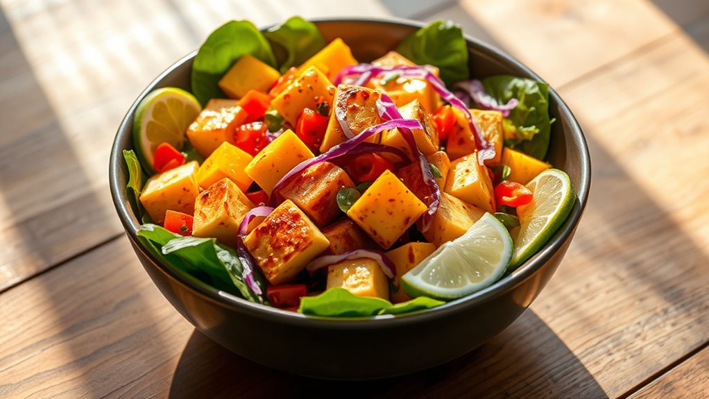 hawaiian inspired tofu salad recipe