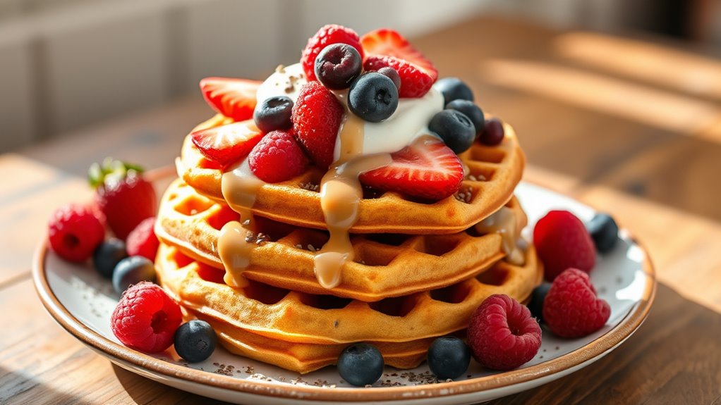 healthy waffle serving ideas