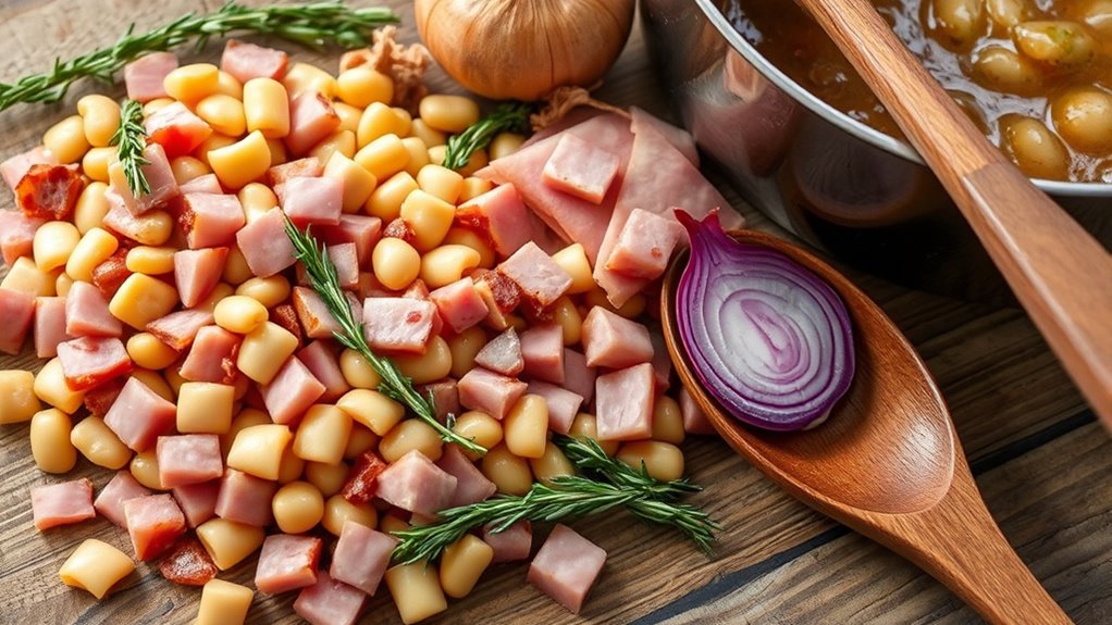 hearty ham and lima bean soup