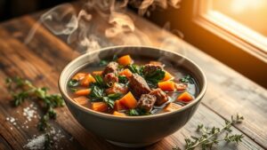 hearty venison vegetable soup