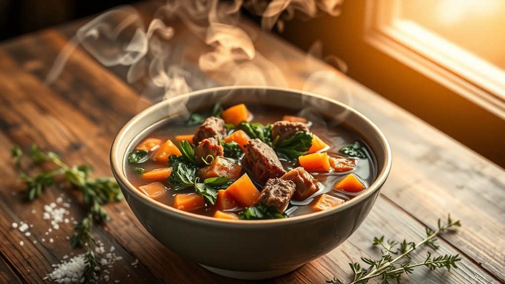 hearty venison vegetable soup