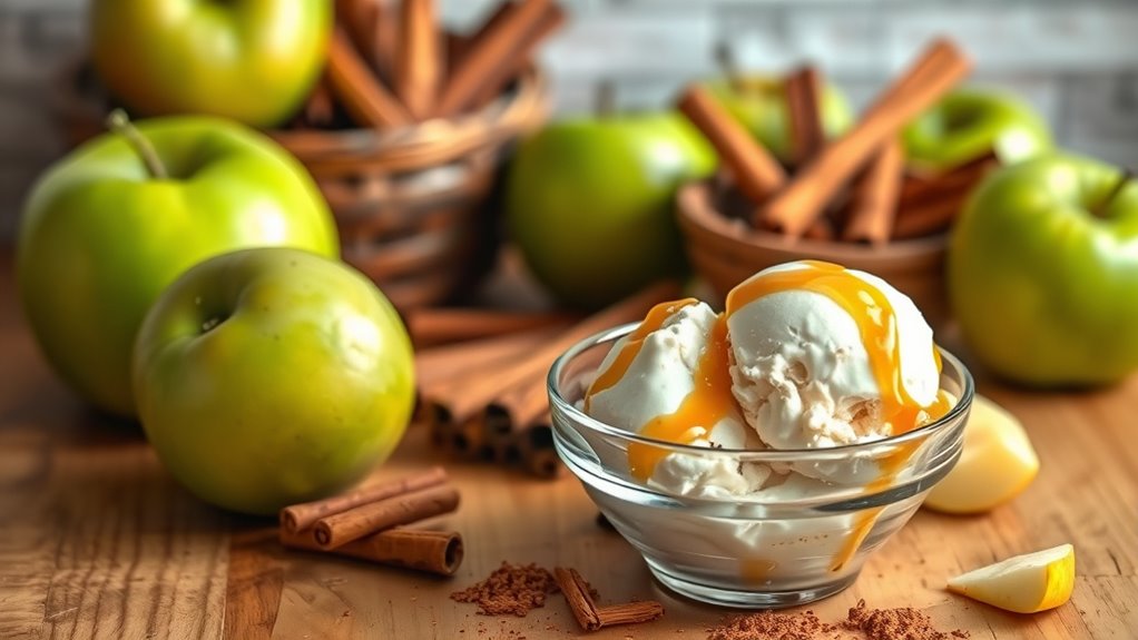 high quality apple cinnamon ice cream