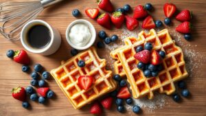 homemade belgian waffle recipe