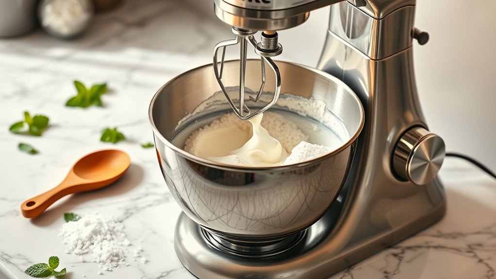 homemade ice cream preparation
