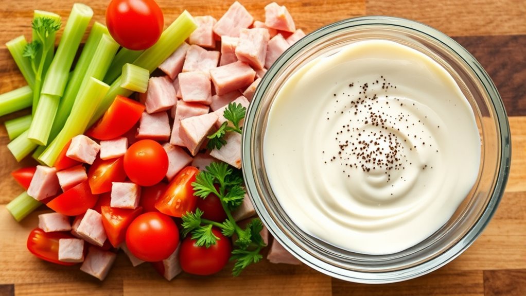 honeybaked ham salad ingredients