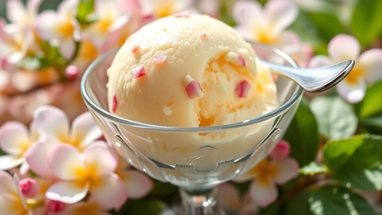 honeysuckle flavored ice cream