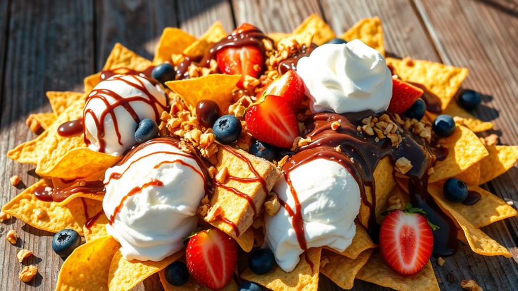 ice cream nachos creation