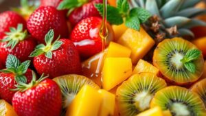 indulgent and delicious fruit salad