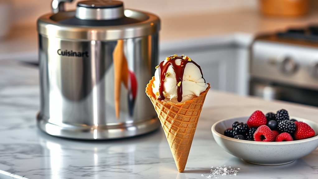 indulgent ice cream presentation