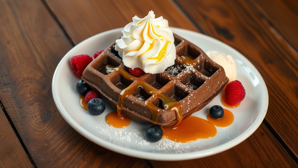 indulgent waffle serving ideas