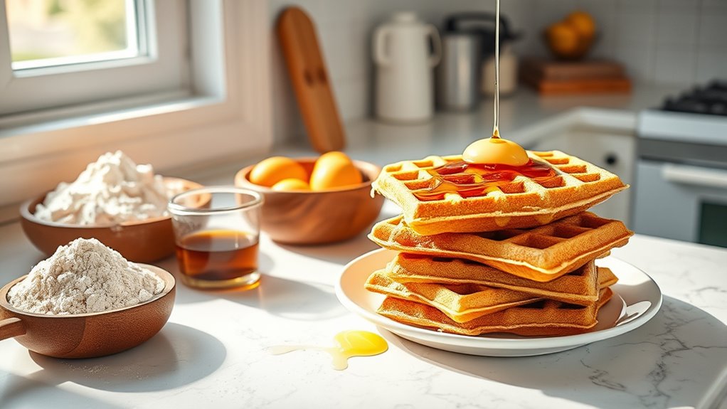 ingredient measurements for waffles