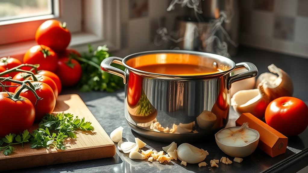 ingredient preparation and cooking