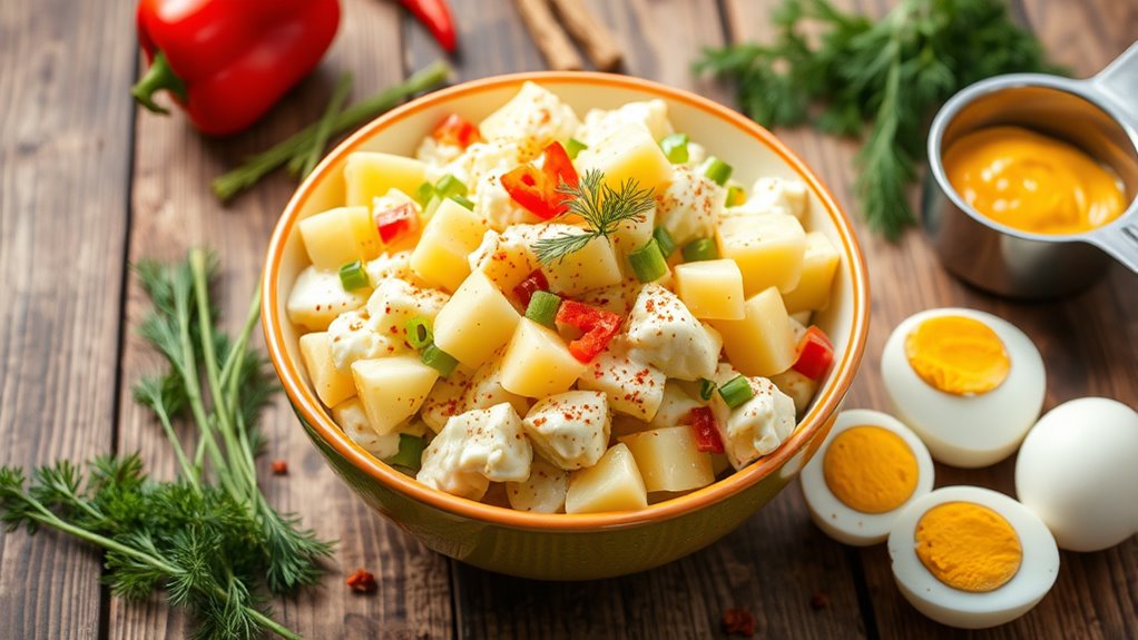 ingredients for bbq potato salad