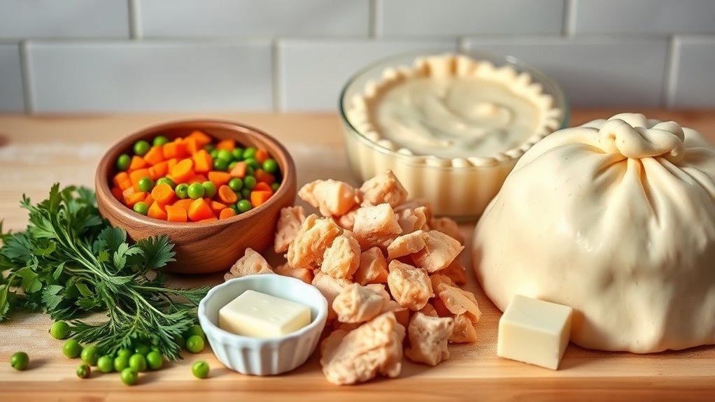 ingredients for pot pie