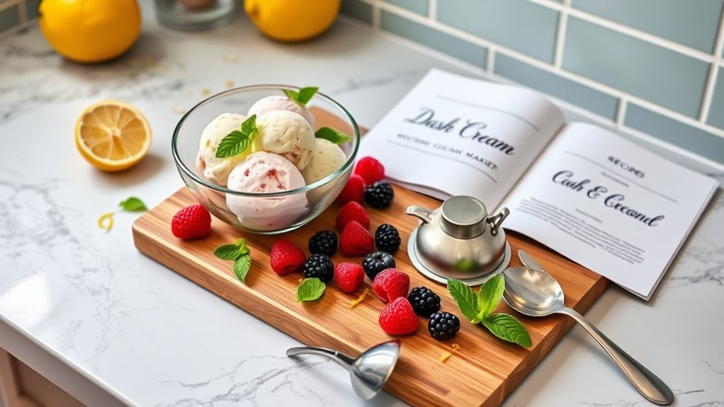 intentional ice cream presentation