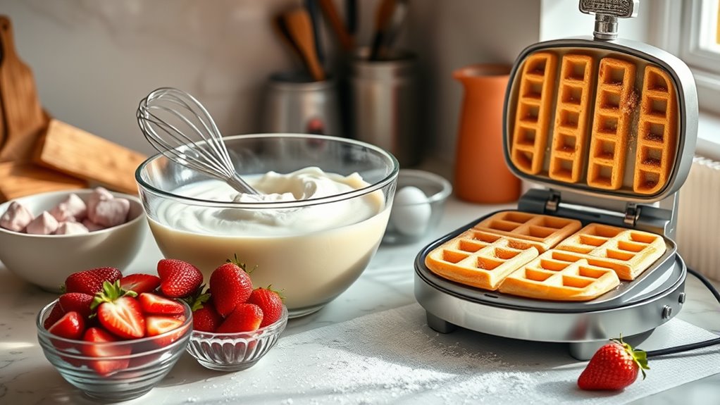 intentional preparation for waffles