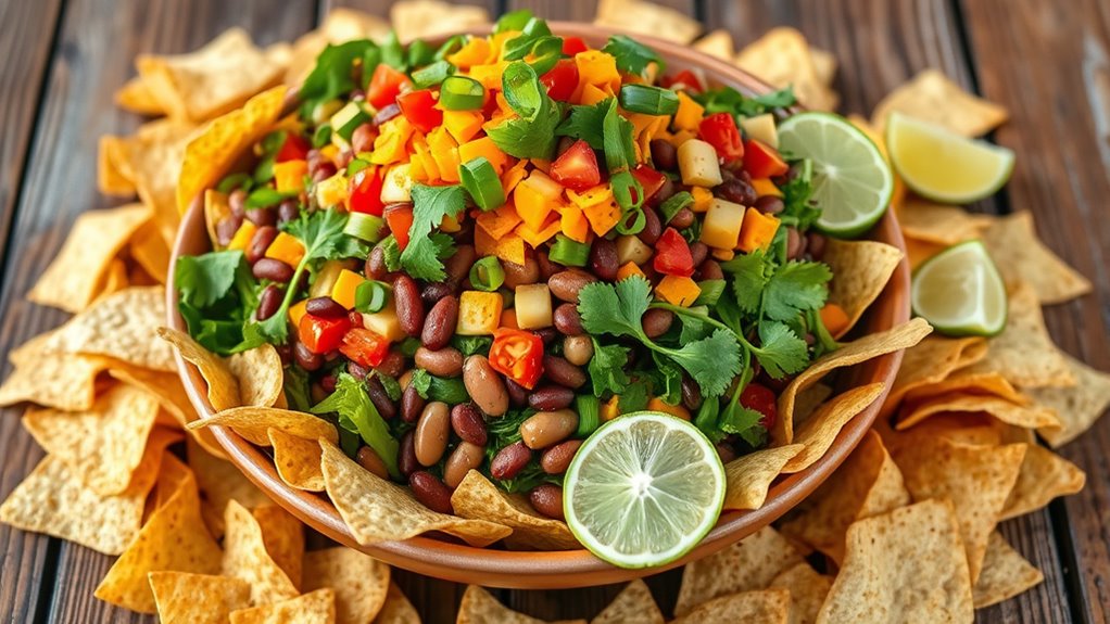 inviting vibrant communal salad