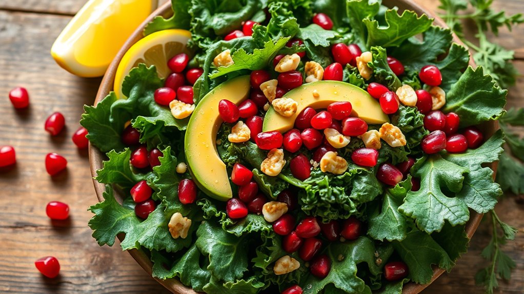 kale preparation for salads