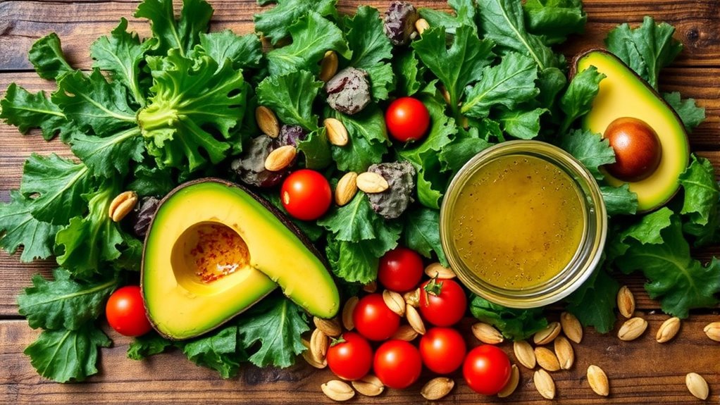 kale salad ingredient balance