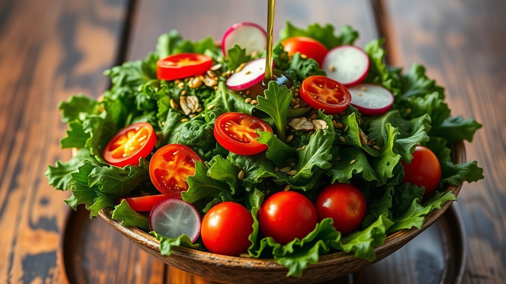 kale salad with spice