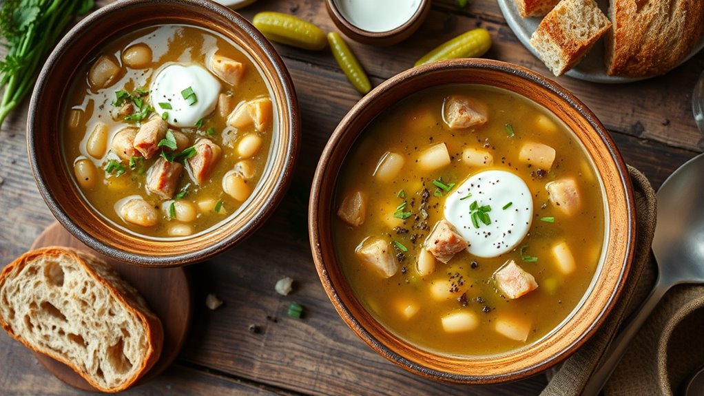 ladle soup serve toppings