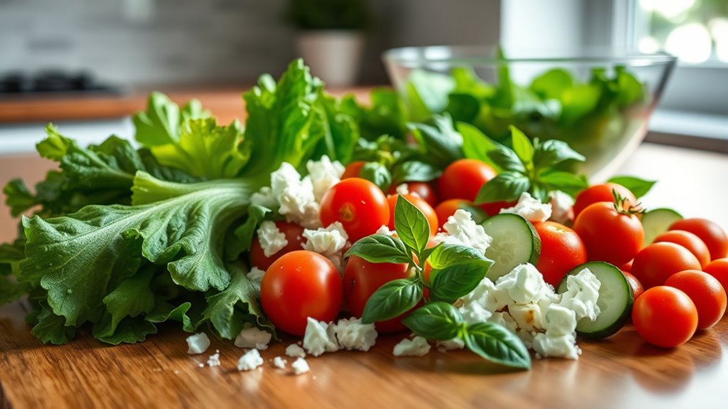 layer fresh flavors carefully