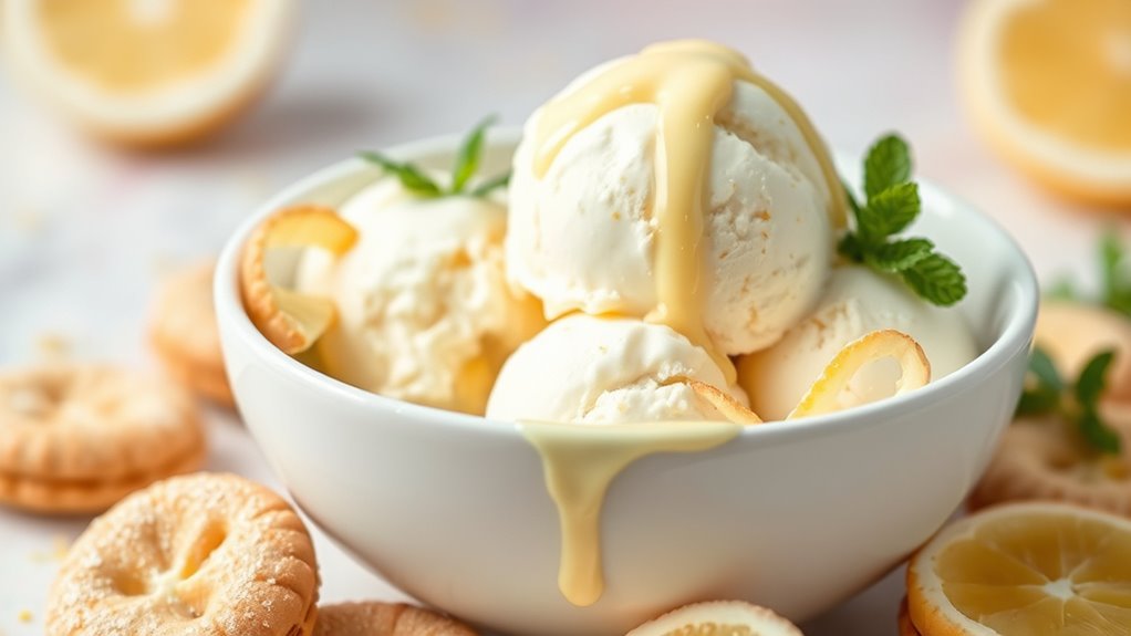 lemon cheesecake ice cream delight