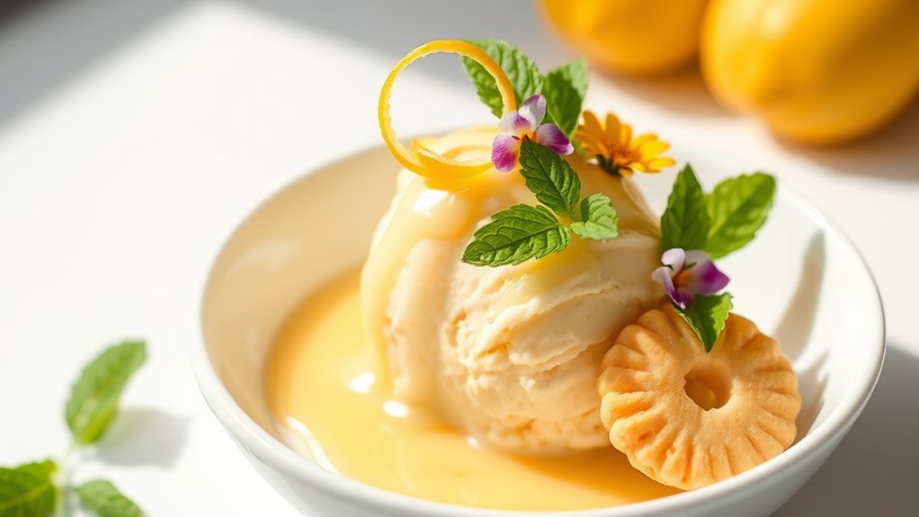 lemon custard ice cream tips