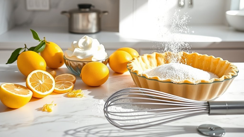 lemon pie ingredient preparation