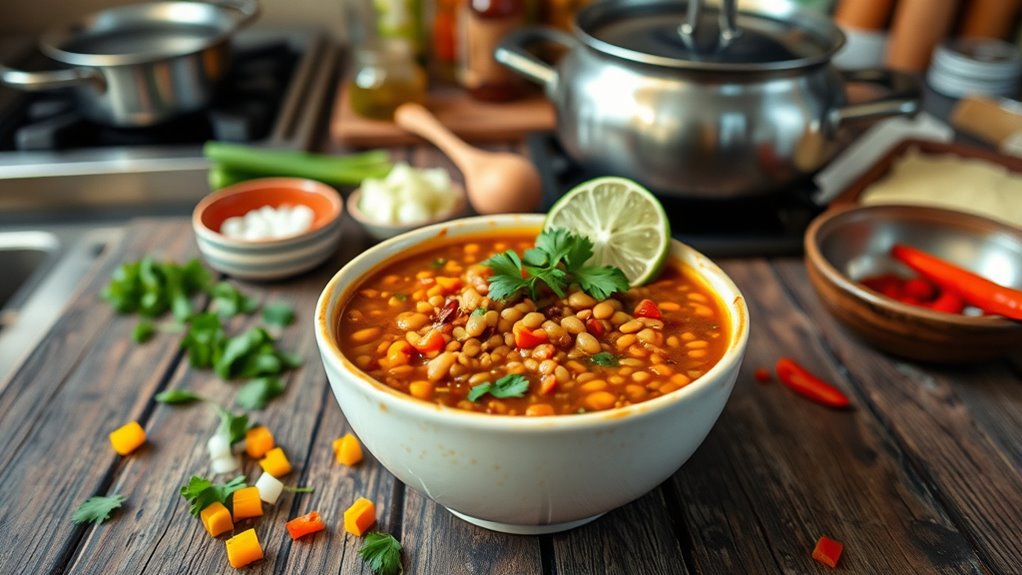 lentil preparation and balance