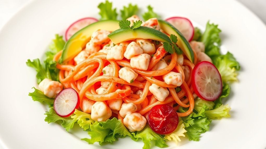 lobster salad presentation tips