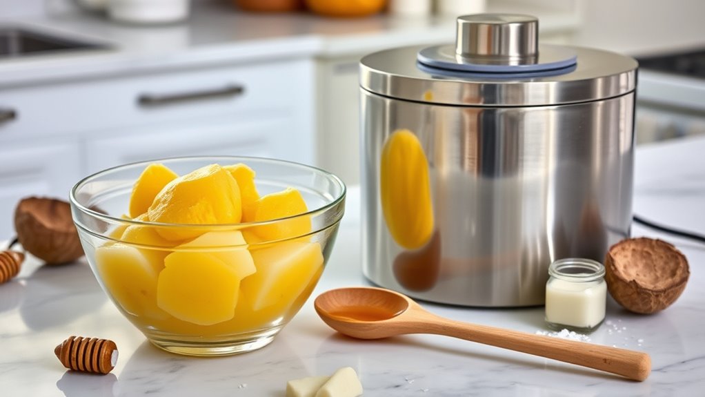 lucuma ice cream preparation steps