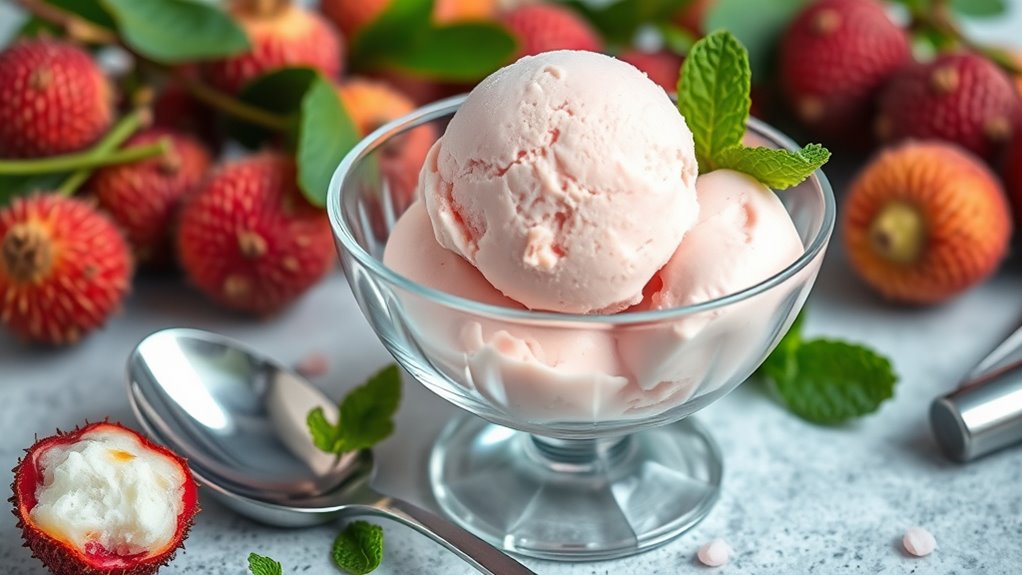 lychee cream preparation technique