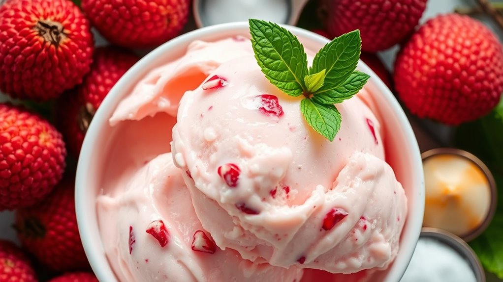 lychee ice cream ingredients list