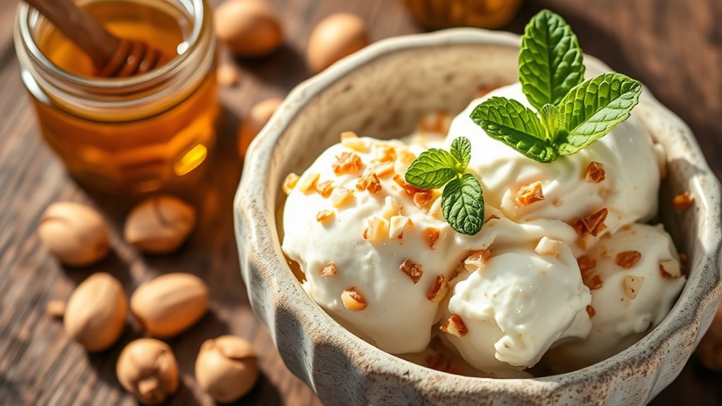 macadamia cream ice cream