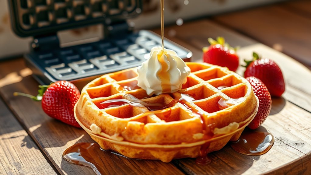 master perfect waffle cooking