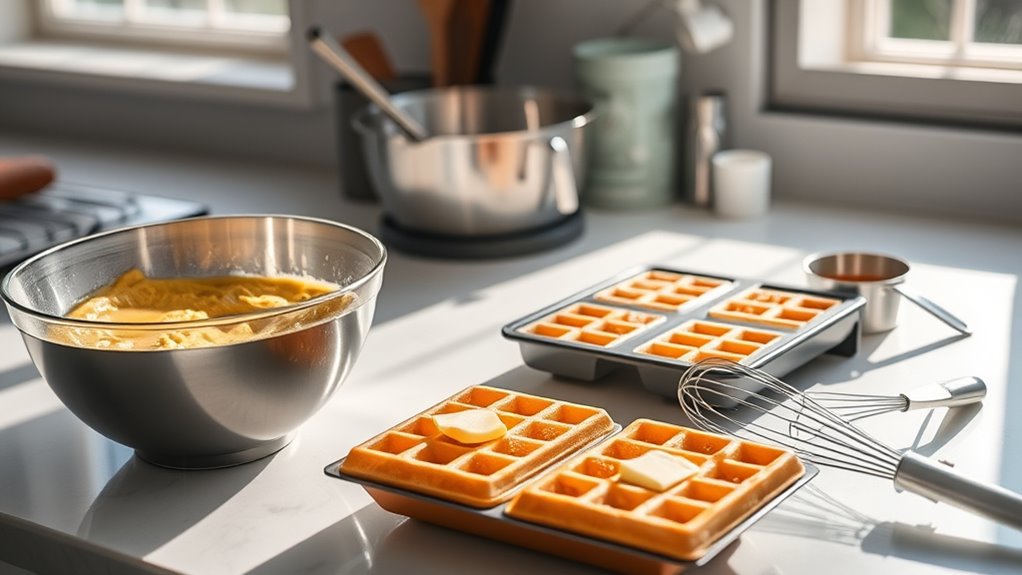 master waffle cooking technique