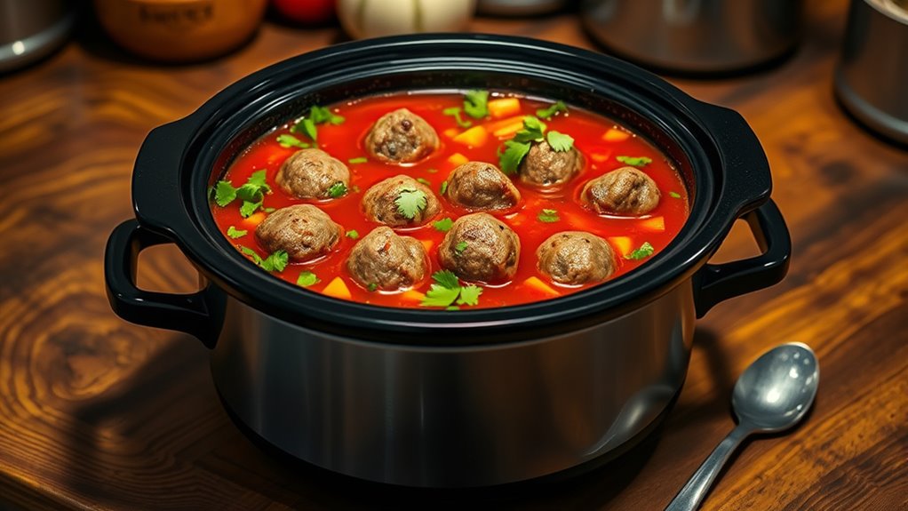 meatball preparation and cooking