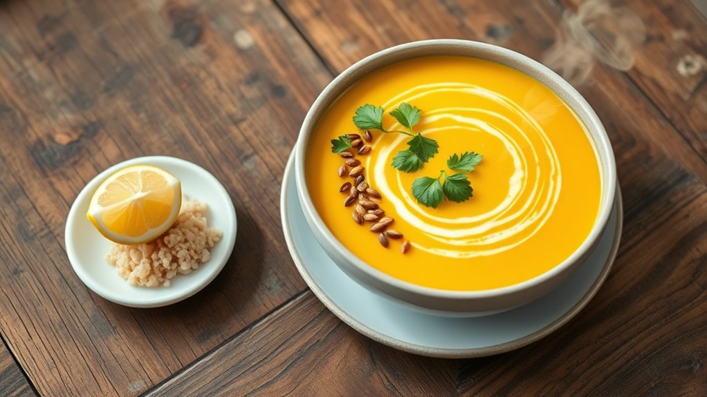 mindful balanced soup serving
